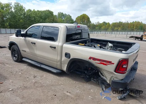 2025 Ram 1500 Rebel 4X4 5'7 Box из США, поврежденный, VIN 1C6SRFLPXSN692033